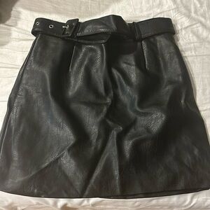 H&M leather skirt (faux)